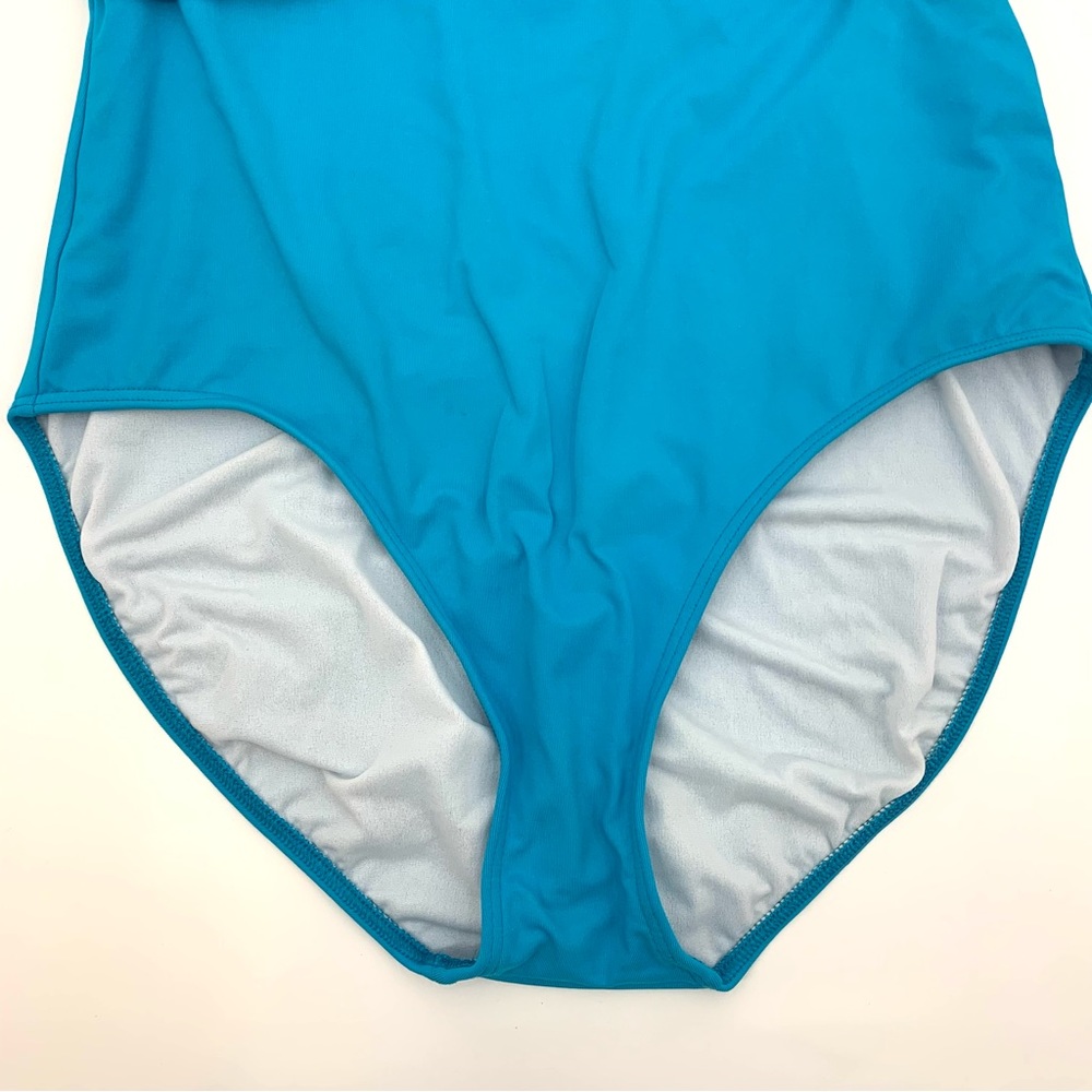 LAUREN Ralph Lauren Turquoise One Piece Swimsuit | Size 14 - Picture 3 of 8